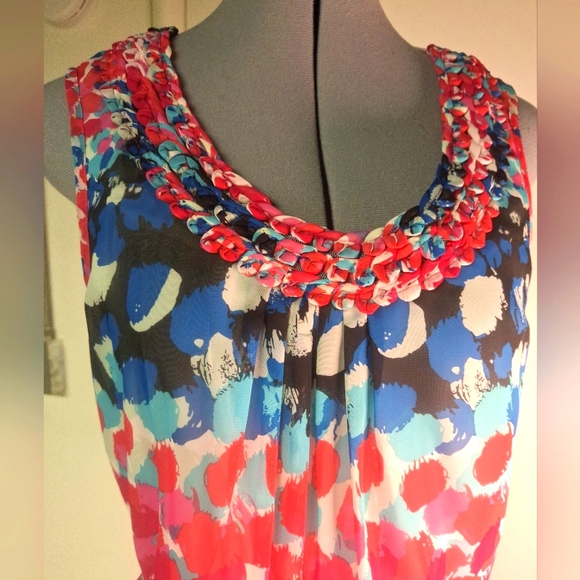 Black Rain Colorful Top Size Sm - Picture 1 of 9